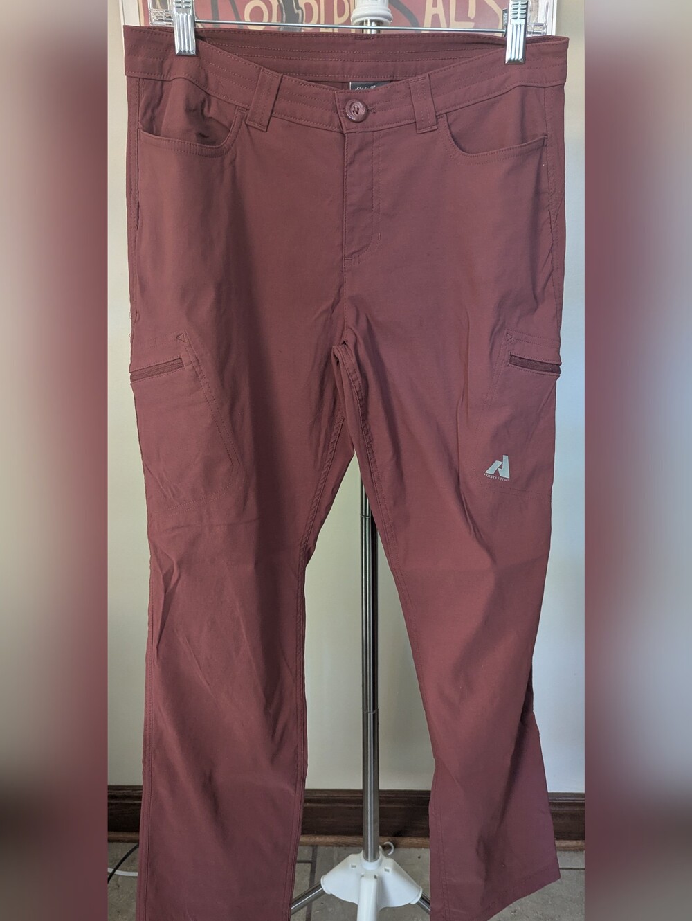$28 Eddie Bauer Women's 8 - First Ascent Guide Pro Pants Merlot Tech Hiking EUC